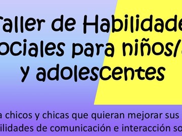 Taller de Habilidades Sociales para niños/as y adolescentes